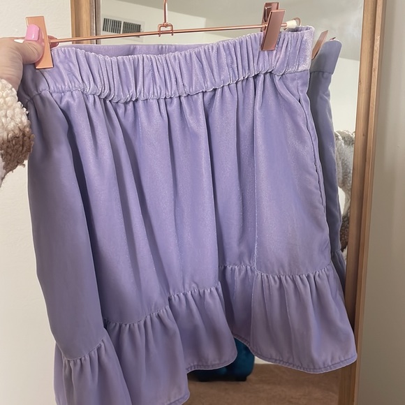 NWOT J. Crew | Elastic Waist Lilac Skirt - Picture 6 of 9